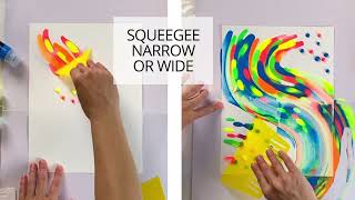 The creative possibilities with Squeegee Art [upl. by Pulling]