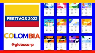 Festivos en Colombia 2022 [upl. by Aylmar]