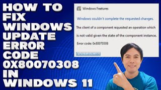 How To Fix Windows Update Error Code 0x80070308 in Windows 1011 Solution [upl. by Ettenauq]