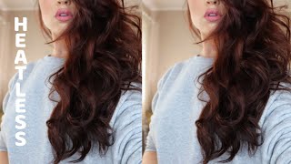 EASIEST OVERNIGHT HEATLESS CURLS  Completely Comfortable To Sleep In [upl. by Jochbed]