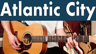 Atlantic City The Band Guitar Lesson  Tutorial [upl. by Spiegel]