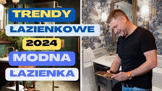 🛀 TRENDY ŁAZIENKOWE 2024 MODNA ŁAZIENKA W 2024 ROKU [upl. by Orrocos]