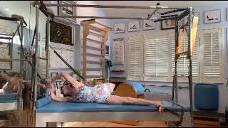 Gratz Pilates Teacher Tip Cadillac using Kuna Board [upl. by Godliman]