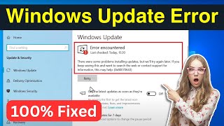 Error Encountered Windows Update 0x80070643 Windows 1011  Fix Windows Update Error Updated [upl. by Estrin]