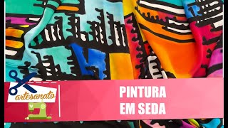 Aprenda a fazer lindas pinturas em seda com artesã Denise Meneghello – Vida Melhor – 230321 [upl. by Anawaj]