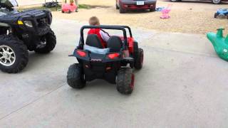 12v peg perego rzr converted to 24v [upl. by Eerbua]