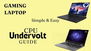 HOW TO UNDERVOLT GAMING LAPTOP 2024  LENOVO LOQ  LENOVO LEGION  ASUS ROG [upl. by Nwahsel405]