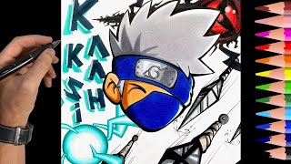 JE DESSINE KAKASHI DANS NARUTO [upl. by Jabe]