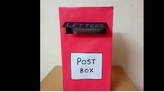 How To Make A Letter box letterbox  artbyjiyashah [upl. by Ayidah]