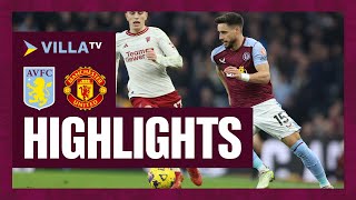 MATCH HIGHLIGHTS  Aston Villa 12 Manchester United [upl. by Hillyer]