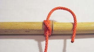 How To Tie A Clove Hitch Tied With A Working End  Knot [upl. by Aizirtap]