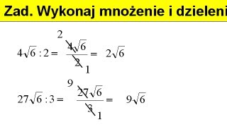 Działania na pierwiastkach  Pierwiastki  Matfiz24pl [upl. by Bernelle]