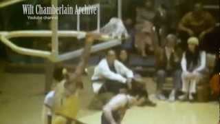 Wilt Chamberlain Incredible 78 reach  Baseline Dunks From BEHIND Backboard [upl. by Inatsed]