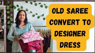 Reuse Old Saree  Saree Reuse Idea  Reuse Saree  old saree reuse idea part 7  youtubevideos [upl. by Conti]