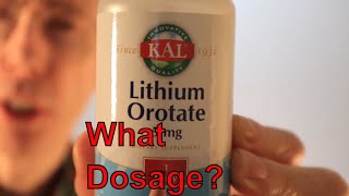 Lithium Orotate Dosage lithium orotate [upl. by Virgel]