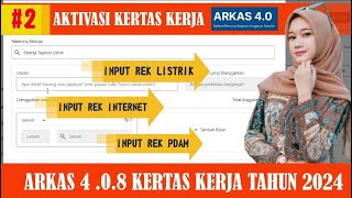 🔴Cara Mengisi Kertas Kerja ARKAS 408 BOSP 2024 Rekening Belanja Daya dan Jasa [upl. by Ainala]