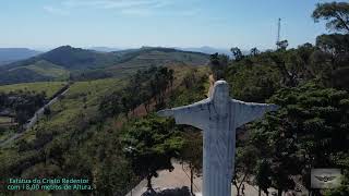 Serra Negra  SP Vista de Cima Teleférico e Cristo Redentor  Hotel Vale do Sol Drone Serra Negra [upl. by Llejk553]