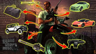 GTA V  All New Secret Rare Cars Money amp Weapon Locations with Trevor XBOX PC PS4 PS5 [upl. by Doralin137]