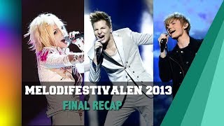 Melodifestivalen 2013  Final Recap [upl. by Joby75]