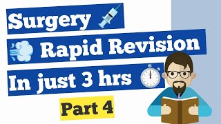 Surgery Rapid Revision for NEETPG  INICET  FMGE  NExT  BTR Surgery part4 [upl. by Dorothy]