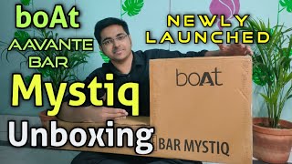 Boat Aavante Bar Mystiq Unboxing In Hindi  Boat Newly Launched Aavante Bar Mystiq Soundbar 100W RMS [upl. by Pfaff740]