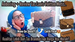 Surprise‼️Unboxing  Review Tas LV Pochette Metis  Tas KW Super Premium🤩 [upl. by Dam]