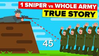 1 SNIPER vs 150 SOLDIERS  Most Hardcore American Sniper TRUE STORY [upl. by Asilam]