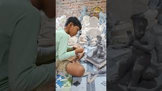 लहानपणात गणपती बाप्पांची मूर्ती बनवली  making ganpati bappa murti alibag chinchoti shorts video [upl. by Ainedrag]