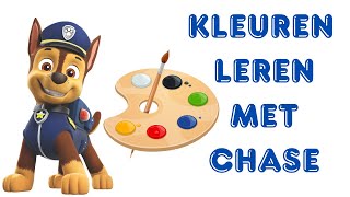 Kleuren leren met Paw Patrol 🦴Tekenen met Chase van Paw Patrol🦴Kinderfilmpje voor Peuters amp kleuters [upl. by Sosthina299]