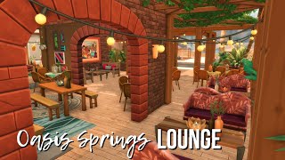 🍹 OASIS SPRINGS LOUNGE 🍹  The Sims 4 Speedbuild  No CC [upl. by Emaj]