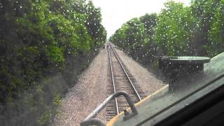 Trespassers nearly get hit by train [upl. by Okiron]