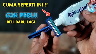 Ternyata Cuma Seperti Ini Cara Mengasah Pisau Cukur Kembali Baru Lagi [upl. by Aratahs572]