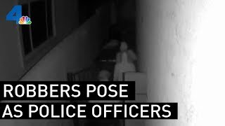 Robbers Posing as Police Officers Invade Homes in West Covina [upl. by Salter]