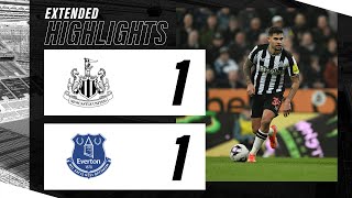 Newcastle United 1 Everton 1  EXTENDED Premier League Highlights [upl. by Auhsej438]