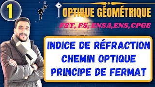 OptiqueGéométrique  Indice dun milieu Chemin Optique Principe de Fermat [upl. by Bull]