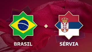 COPA DO MUNDO 2022 NA GLOBO  BRASIL x SÉRVIA  FASE DE GRUPOS 24112022 [upl. by Eillah575]