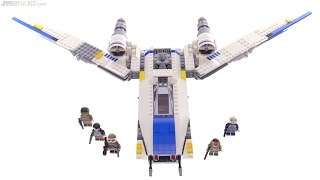 LEGO Star Wars Rebel UWing Fighter review 75155 [upl. by Leuqim]