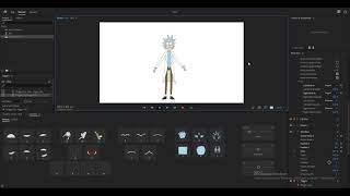 Adobe Character Animator puppet Rick amp Morty Rick Sanchez [upl. by Volpe]