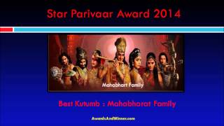 Mahabharat Wins Four Awards in STAR Parivaar Awards 2014 [upl. by Gauldin275]