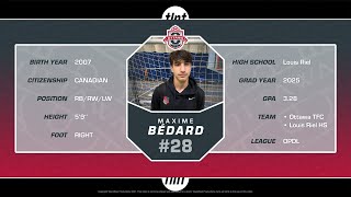 Maxime Bedard 2022 OTFC Highlights [upl. by Omrellug251]