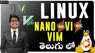 Differenece between the Nano and Vi and Vim in Telugu [upl. by Mairim]