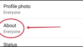 WhatsApp  What is About in WhatsApp  How To Use About [upl. by Hanikehs904]