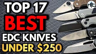 The Top 17 BEST EDC Folding Knives Under 250  2024 [upl. by Heiner759]