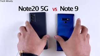 SAMSUNG Note 20 5G vs NOTE 9  SPEED TEST [upl. by Kerek]