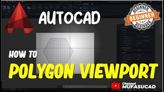 AutoCAD How To Polygon Viewport [upl. by Nerreg]