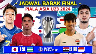 🔴 Jadwal Final Piala Asia U23 2024 Jepang Vs Uzbekistan  Irak Vs Indonesia [upl. by Aisiat]