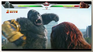 Godzilla amp Kong vs Scar King with Healthbars  GxK 2 TNE Trailer   Concept Game UI 5 [upl. by Aciretnahs]