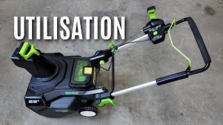 Comment utiliser la souffleuse à neige Greenworks PRO 80V 22 pouces [upl. by Harland]