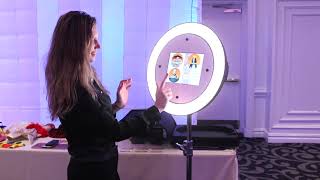 Ring Light Photo Booth iPad Slim Stand Runs AC and battery power [upl. by Schach201]