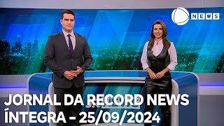 Jornal da Record News  25092024 [upl. by Pollock]